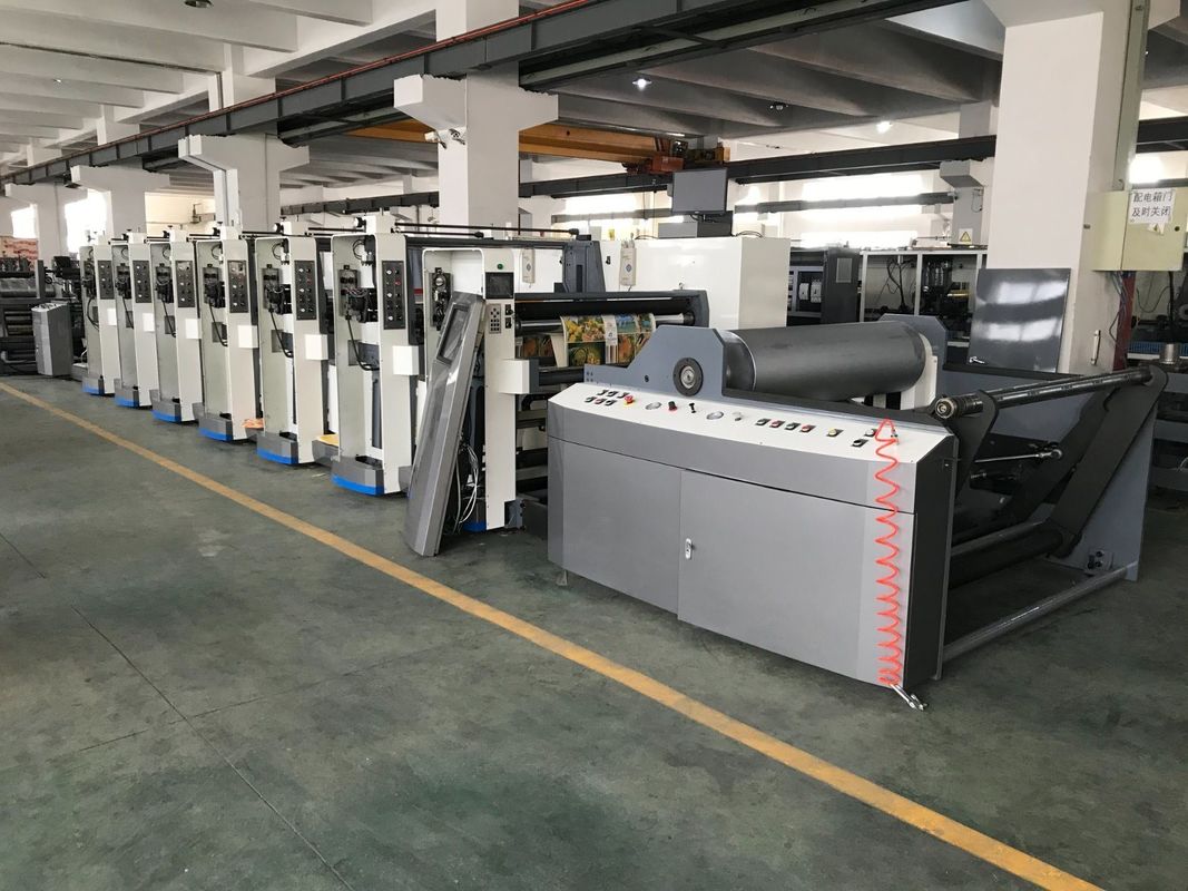 100mm 웹 롤러 지름과 UV IR 건조기로 PE 코팅 된 이중 플렉소 인쇄 기계