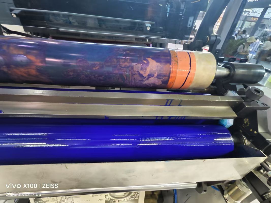 자동 고속 6 컬러 UV 플렉소 프린팅 머신 꽃잎 단위 타입 플렉소그래픽 프린팅 머신
